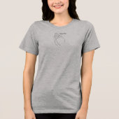 Bidden is de weg naar vrede Tri-Blend shirt (Voorkant)