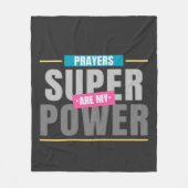 Bidden is mijn Superpower deken (Voorkant)