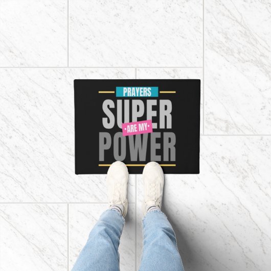 Bidden is mijn Superpower-deurmat Deurmat (Binnen)