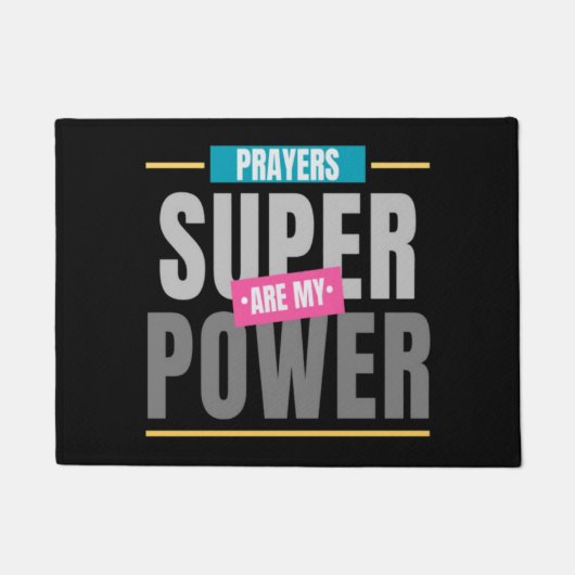 Bidden is mijn Superpower-deurmat Deurmat (Voorkant)