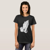 Bidden Jezus Handen T-shirt (Voorkant volledig)