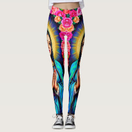 Bidden Maagd Maria Onze-Lieve-Vrouw van Guadalupe Leggings