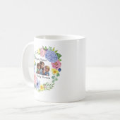 Bidden mama Christelijk Moederdag floral Koffiemok (Voorkant links)