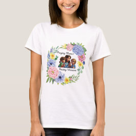 Bidden mama Christelijk Moederdag floral T-shirt