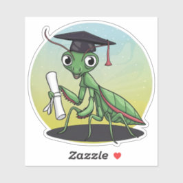 Bidden Mantis Afstuderen Sticker