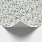 Bidden Mantis Baby Pastel Waterverf Patroon Cadeaupapier (Hoek)