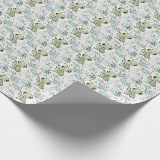 Bidden Mantis Baby Pastel Waterverf Patroon Cadeaupapier (Hoek)