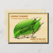 Bidden Mantis Bedankt geven Briefkaart (Voorkant / Achterkant)