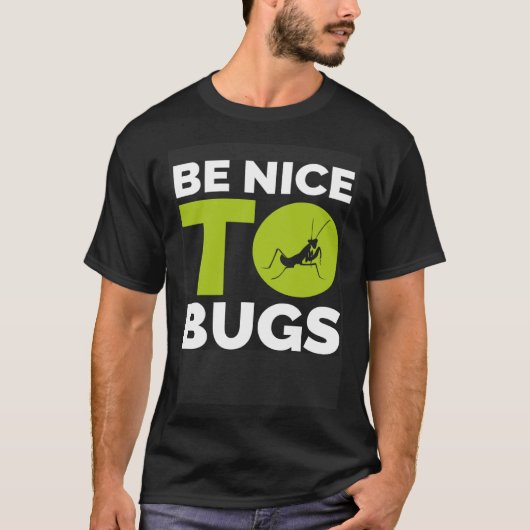 Bidden Mantis Bug Mantises Preying Insecten T-shirt (Voorkant)