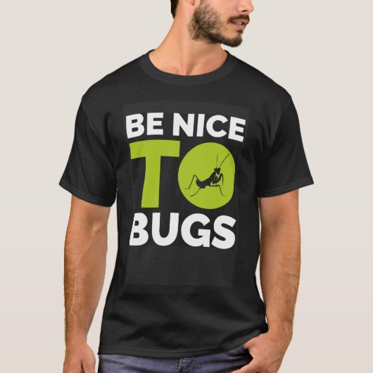 Bidden Mantis Bug Mantises Preying Insecten T-shirt (Voorkant)