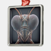 Bidden Mantis Close-up Macro Metalen Ornament (Links)