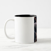 Bidden Mantis Close-up Macro Tweekleurige Koffiemok (Links)