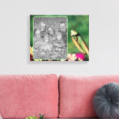 Bidden Mantis Creëer Uw eigen foto Canvas Afdruk (Insitu (Woonkamer))