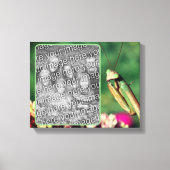 Bidden Mantis Creëer Uw eigen foto Canvas Afdruk (Voorkant)