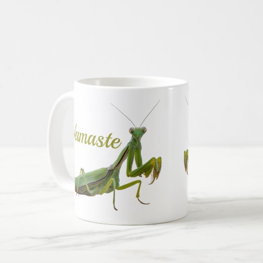 Bidden Mantis gepersonaliseerd Koffiemok (Voorkant links)