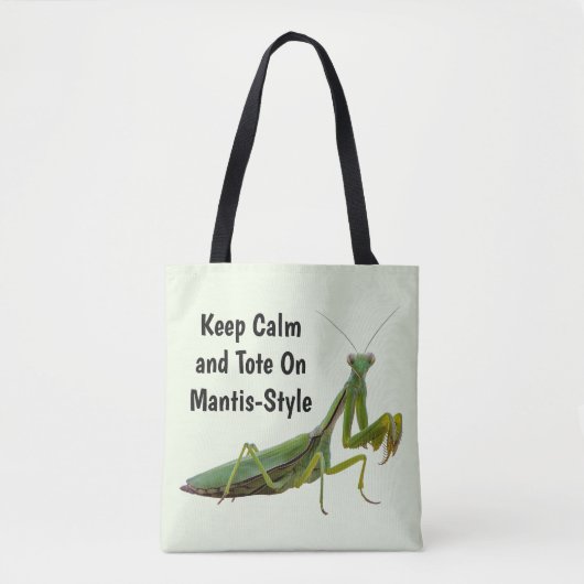 Bidden Mantis gepersonaliseerd Tote Bag (Voorkant)