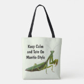 Bidden Mantis gepersonaliseerd Tote Bag (Achterkant)