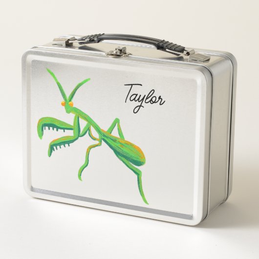 Bidden Mantis in Heldergroen gepersonaliseerd (Voorkant)