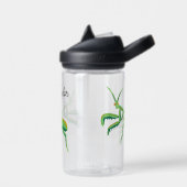 Bidden Mantis in Heldergroen gepersonaliseerd Waterfles (Links)
