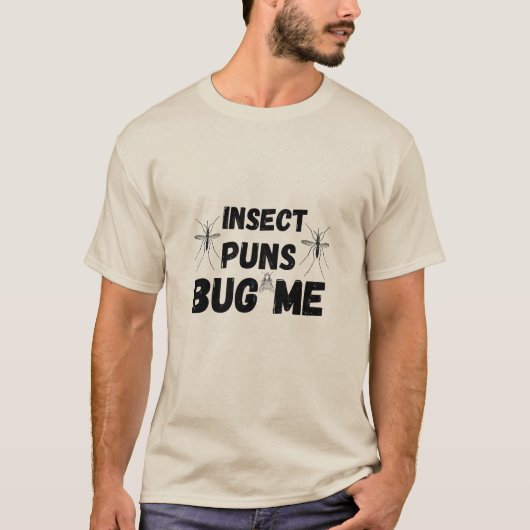 Bidden Mantis Insect Puns Bug Me Grappige Pun grap T-shirt (Voorkant)