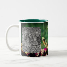 Bidden Mantis Lijst Creëer Je eigen foto Tweekleurige Koffiemok