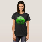 Bidden Mantis Retro Groene Mantis Insect B T-shirt (Voorkant volledig)