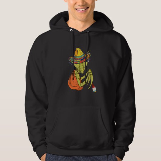 Bidden Mantis Sombrero Insect Bidden Mantis Bug Hoodie (Voorkant)