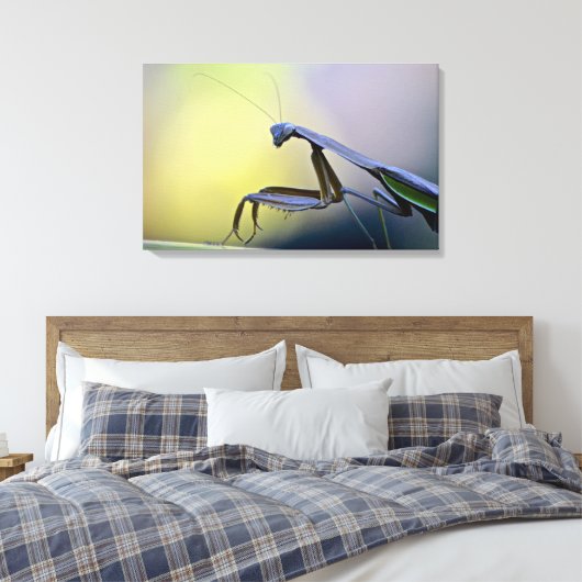 Bidden Mantis verpakt Canvas (Insitu (Slaapkamer))