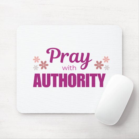 Bidden met autoriteit Mousepad Muismat (Met muis)