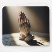 Bidden met de handen in de zon muismat (Voorkant)