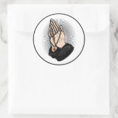 Bidden met Komboskini orthodox Ronde Sticker (Tas)