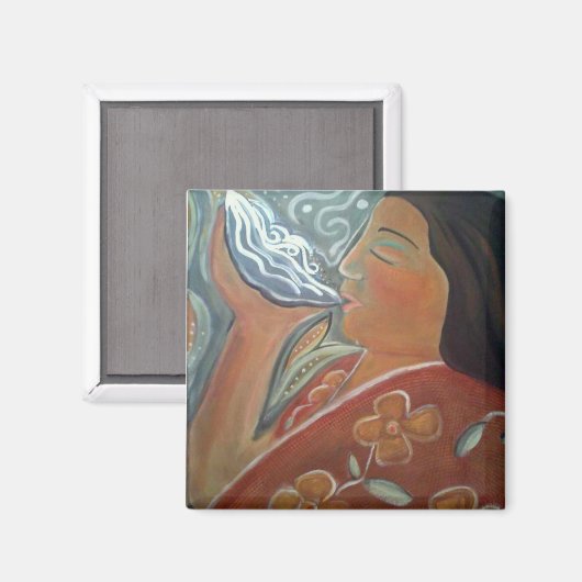 Bidden met water magneet (Voorkant / Achterkant)