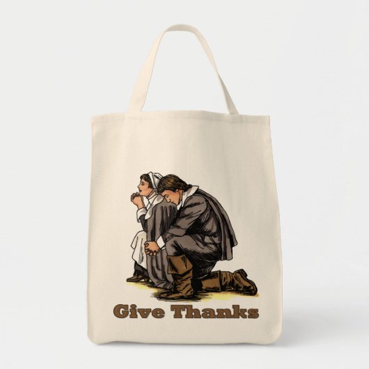 Bidden pelgrims tote bag (Voorkant)