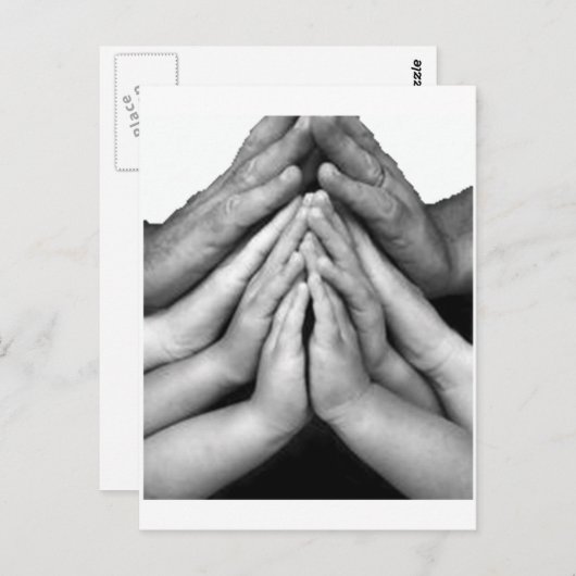 bidden.png briefkaart (Voorkant / Achterkant)