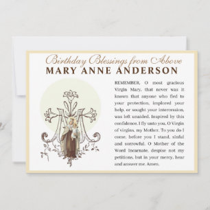 Bidden tot de Heilige Maagd Maria op de berg Carme Kaart