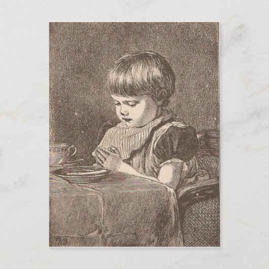 Bidden voor de Maaltijd Briefkaart (Voorkant)