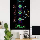 bidden voor de wereldvrede in 2014 poster (Thuiskantoor)