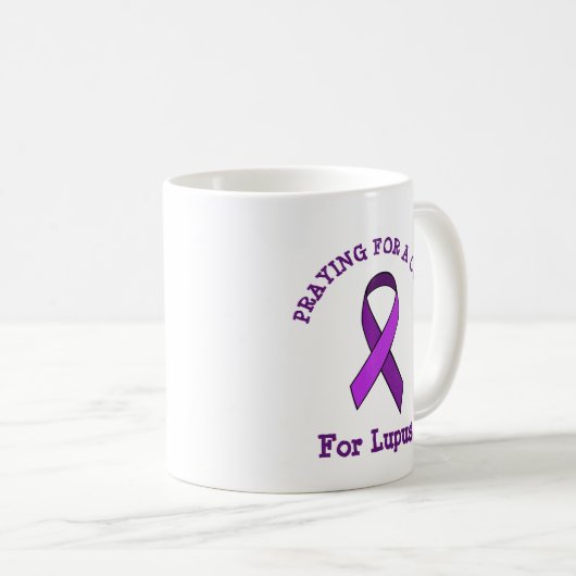 Bidden voor een Cure Lupus Mok (Voorkant rechts)