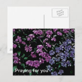 Bidden voor je Floral Briefkaart (Voorkant / Achterkant)