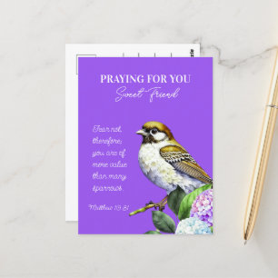 Bidden voor je lieve vriend briefkaart