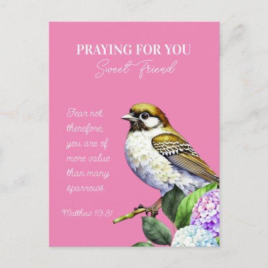Bidden voor je lieve vriend briefkaart (Voorkant)