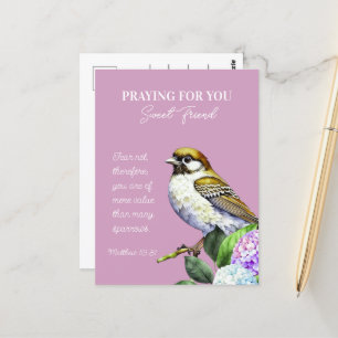 Bidden voor je lieve vriend briefkaart