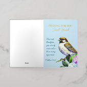 Bidden voor je lieve vriend folie wenskaart (Buiten Laag)