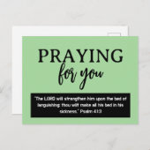 Bidden voor je Psalm Binnenkort goed Briefkaart (Voorkant / Achterkant)