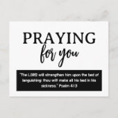 Bidden voor je Psalm wordt snel Christelijk Briefkaart (Voorkant)