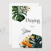 Bidden voor je Wenskaart Aankondiging (Voorkant / Achterkant)