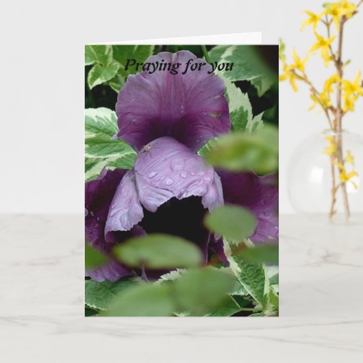 Bidden voor jou kaart (Gele Bloem)