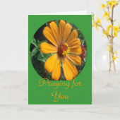 Bidden voor jou kaart (Gele Bloem)