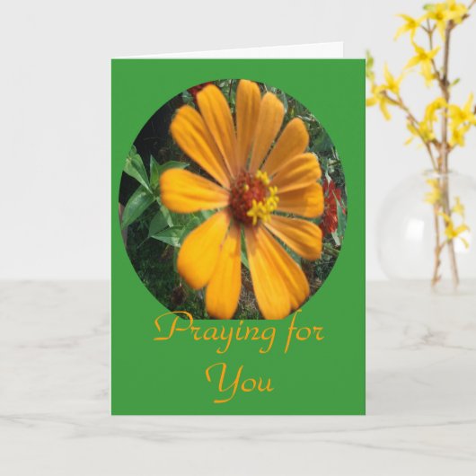 Bidden voor jou kaart (Gele Bloem)