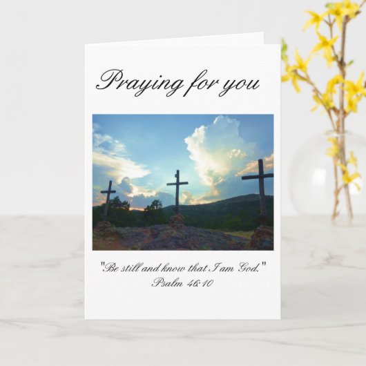 Bidden voor jou kaart (Gele Bloem)